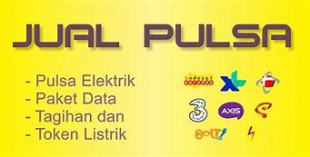 Spanduk Jual Pulsa Dan Token