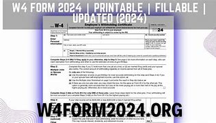 W4 Form 2024 Pdf